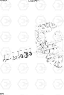 6170 LAYSHAFT HL780-7A, Hyundai