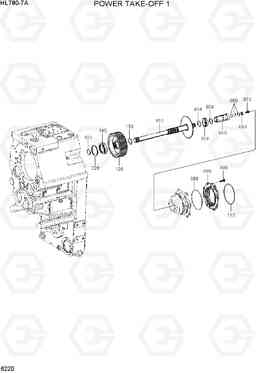 6220 POWER TAKE-OFF 1 HL780-7A, Hyundai