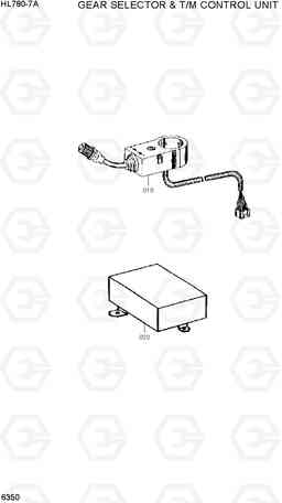 6350 GEAR SELECTOR & T/M CONTROL UNIT HL780-7A, Hyundai