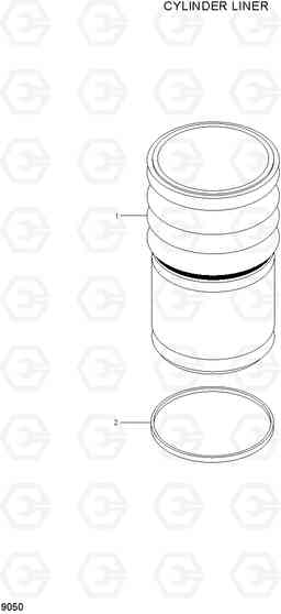 9050 CYLINDER LINER HL780-7A, Hyundai