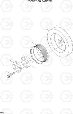 9140 VIBRATION DAMPER HL780-7A, Hyundai