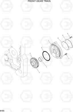 9150 FRONT GEAR TRAIN HL780-7A, Hyundai