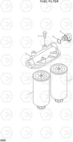 9250 FUEL FILTER HL780-7A, Hyundai