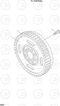 9320 FLYWHEEL HL780-7A, Hyundai