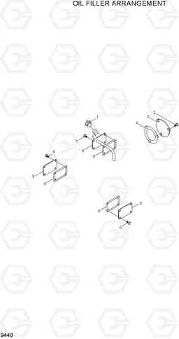 9440 OIL FILLER ARRANGEMENT HL780-7A, Hyundai