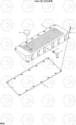 9630 VALVE COVER HL780-7A, Hyundai