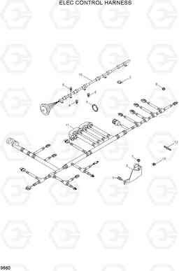 9660 ELEC CONTROL HARNESS HL780-7A, Hyundai