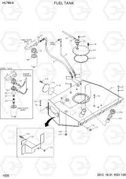 1020 FUEL TANK HL780-9, Hyundai