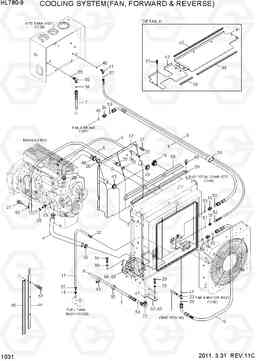 1031 COOLING SYSTEM(FAN, FORWARD & REVERSE) HL780-9, Hyundai