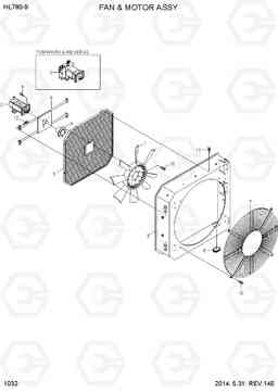 1032 FAN & MOTOR ASSY HL780-9, Hyundai