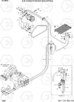 1090 AIR CONDITIONER MOUNTING HL780-9, Hyundai