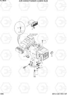 1095 AIR CONDITIONER CABIN SUB HL780-9, Hyundai