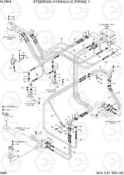 3060 STEERING HYDRAULIC PIPING 1 HL780-9, Hyundai