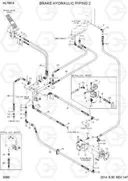 3090 BRAKE HYDRAULIC PIPING 2 HL780-9, Hyundai