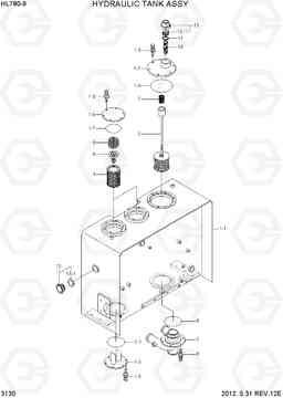 3130 HYDRAULIC TANK ASSY HL780-9, Hyundai