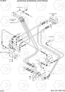 3170 JOYSTICK STEERING HYD PIPING HL780-9, Hyundai