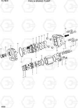 4030 FAN & BRAKE PUMP HL780-9, Hyundai