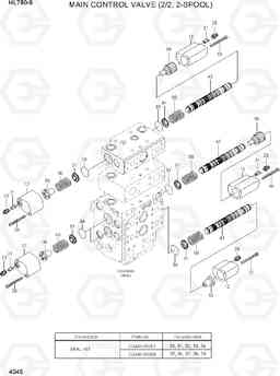 4045 MAIN CONTROL VALVE (2/2, 2-SPOOL) HL780-9, Hyundai