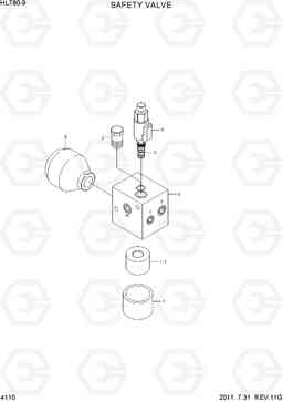 4110 SAFETY VALVE HL780-9, Hyundai