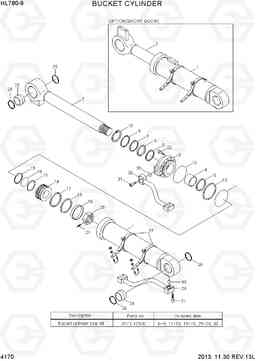 4170 BUCKET CYLINDER HL780-9, Hyundai