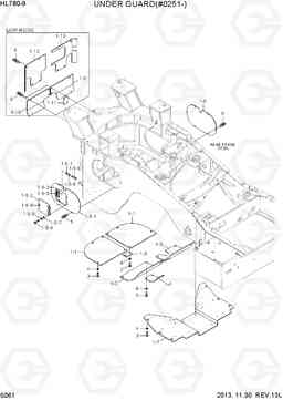 5061 UNDER GUARD(#0251-) HL780-9, Hyundai