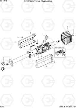 5201 STEERING SHAFT(#0061-) HL780-9, Hyundai