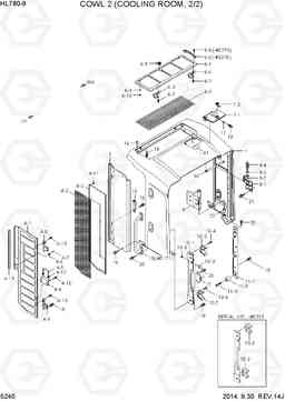 5240 COWL 2(COOLING ROOM, 2/2) HL780-9, Hyundai