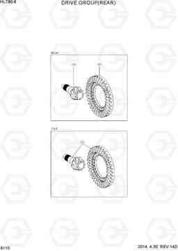 6110 DRIVE GROUP(REAR) HL780-9, Hyundai
