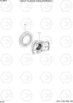 6120 INPUT FLANGE GROUP(FRONT) HL780-9, Hyundai