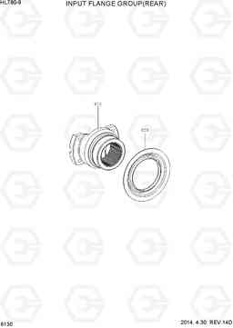 6130 INPUT FLANGE GROUP(REAR) HL780-9, Hyundai