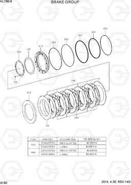 6190 BRAKE GROUP HL780-9, Hyundai