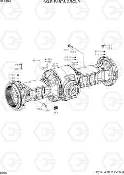 6200 AXLE PARTS GROUP HL780-9, Hyundai