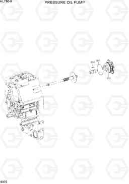 6370 PRESSURE OIL PUMP HL780-9, Hyundai