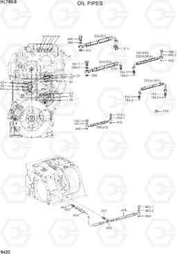 6420 OIL PIPES HL780-9, Hyundai