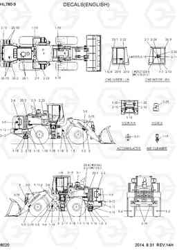 8020 DECALS(ENGLISH) HL780-9, Hyundai