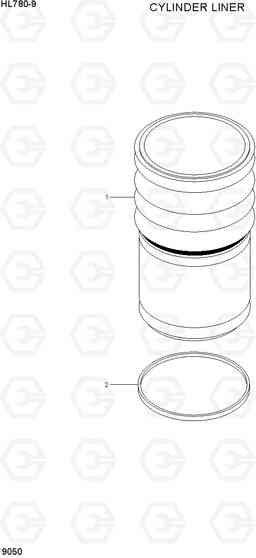 9050 CYLINDER LINER HL780-9, Hyundai