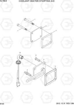 9120 COOLANT HEATER STARTING AID HL780-9, Hyundai