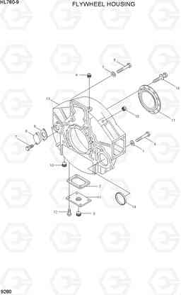 9280 FLYWHEEL HOUSING HL780-9, Hyundai