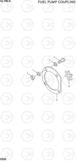 9300 FUEL PUMP COUPLING HL780-9, Hyundai