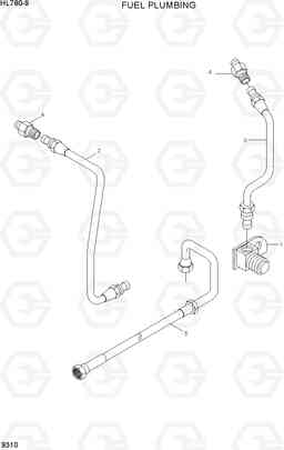 9310 FUEL PLUMBING HL780-9, Hyundai