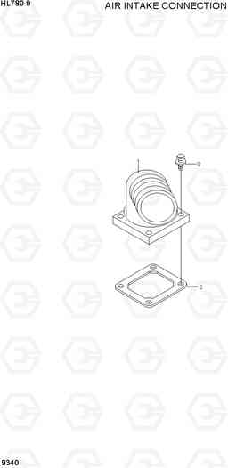 9340 AIR INTAKE CONNECTION HL780-9, Hyundai