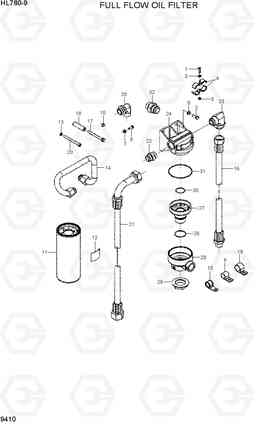 9410 FULL FLOW OIL FILTER HL780-9, Hyundai