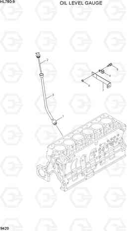 9420 OIL LEVEL GAUGE HL780-9, Hyundai