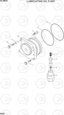 9430 LUBRICATING OIL PUMP HL780-9, Hyundai