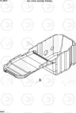 9440 OIL PAN NOISE PANEL HL780-9, Hyundai