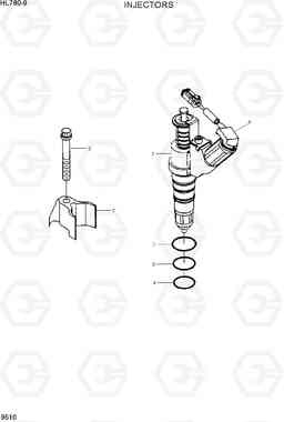 9510 INJECTORS HL780-9, Hyundai