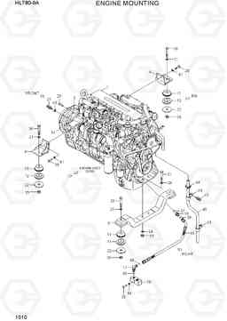 1010 ENGINE MOUNTING HL780-9A, Hyundai