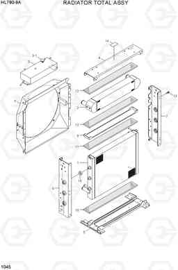 1045 RADIATOR TOTAL ASSY HL780-9A, Hyundai