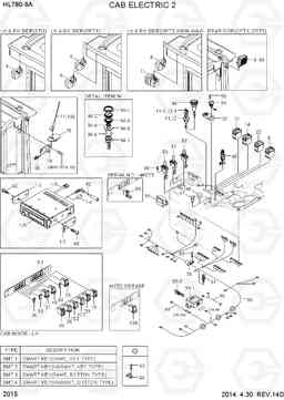 2015 CAB ELECTRIC 2 HL780-9A, Hyundai