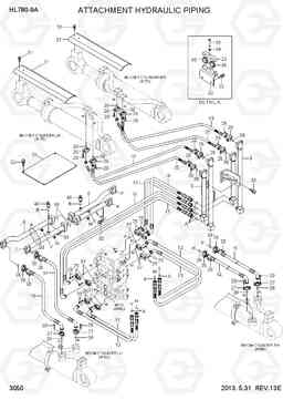 3050 ATTACHMENT HYDRAULIC PIPING HL780-9A, Hyundai